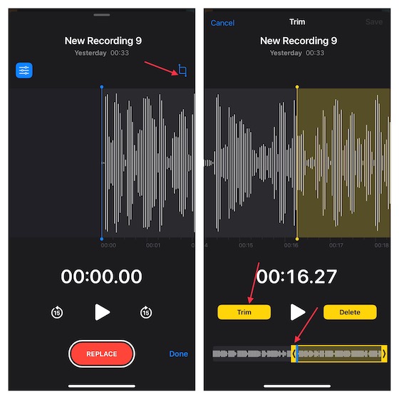 Coupez votre enregistrement audio sur iPhone et iPad