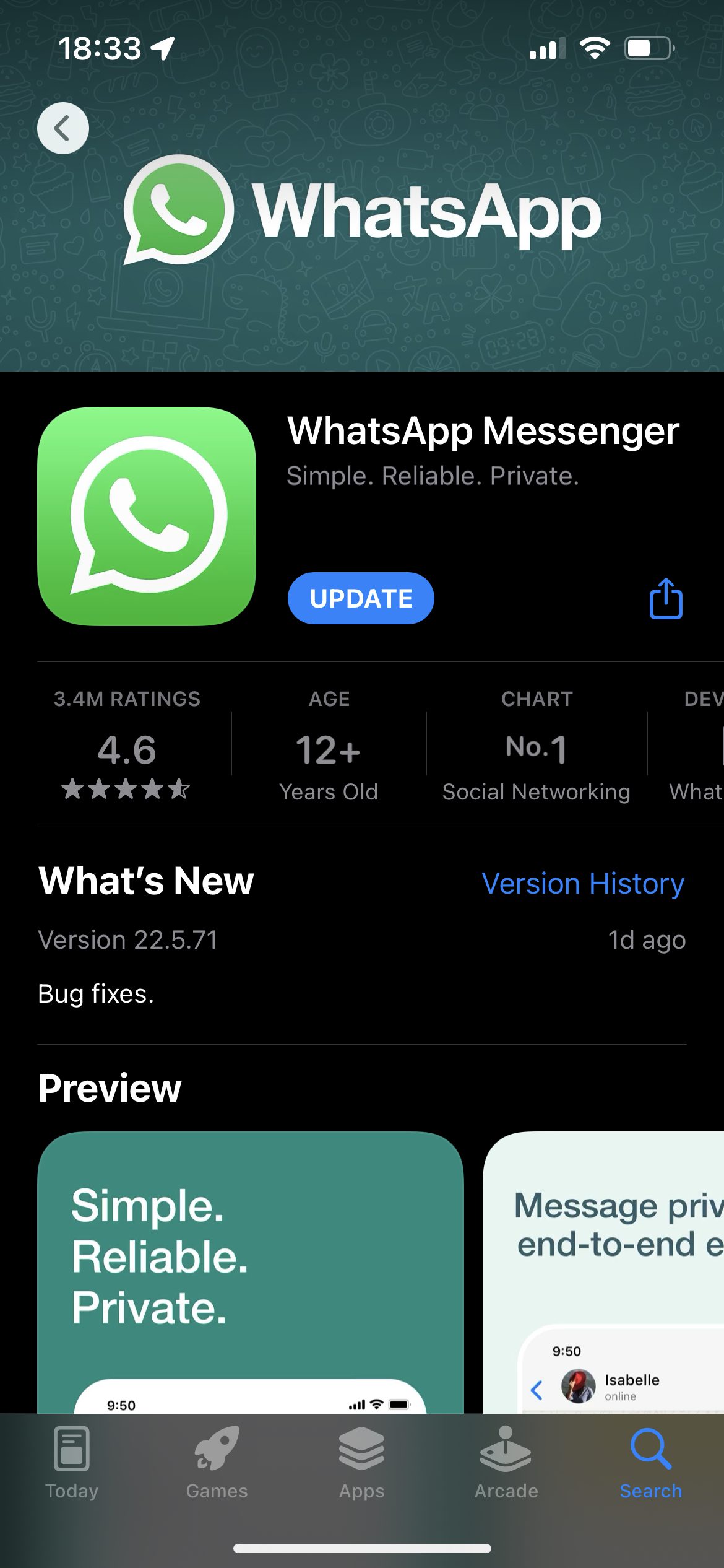 WhatsApp réinstaller pour résoudre le problème de reconnexion