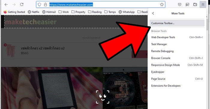Capture d'écran de défilement Windows 10 Firefox 3