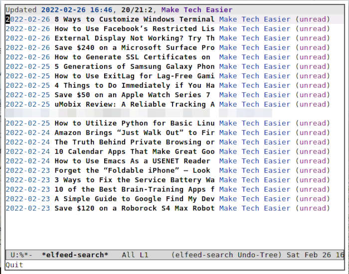 Flux Emacs Rss 09 Maketecheasier