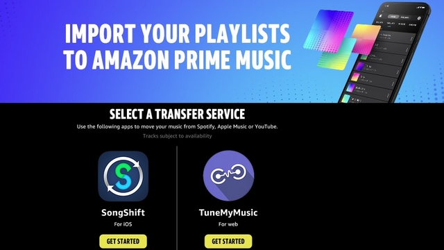 transférer des listes de lecture Spotify vers Amazon Music