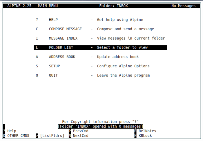 Courriel Linux 37 Alpine Bienvenue