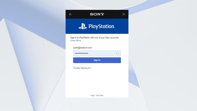 se connecter au compte psn