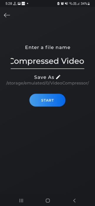 Compresseur vidéo Renommer la vidéo
