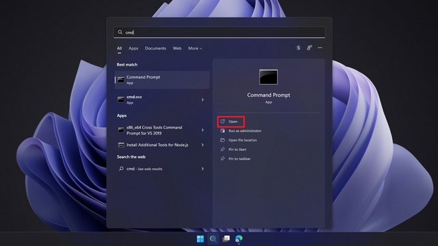 ouvrir l'invite de commande sur windows 11