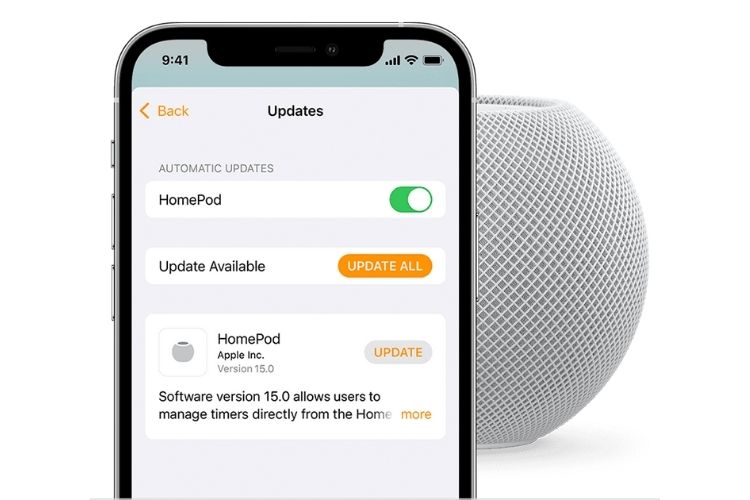 Comment mettre à jour HomePod mini ou HomePod