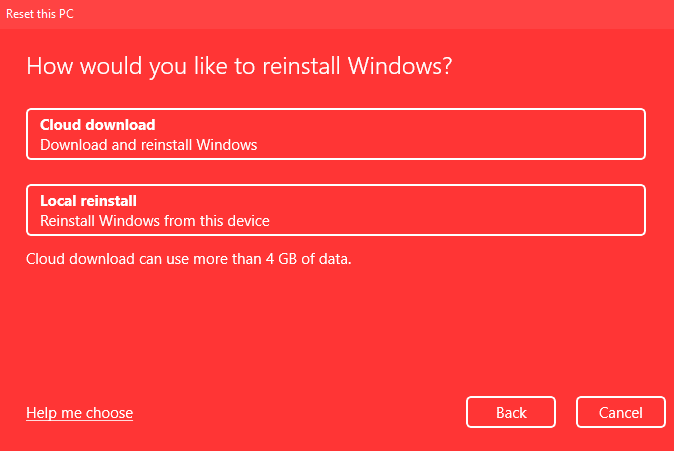 Réinstallation de Windows 11