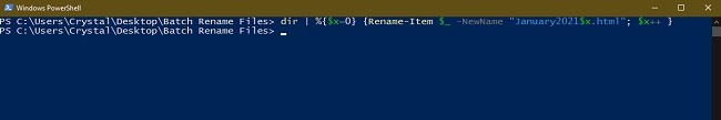 3 façons de renommer des fichiers par lots dans Windows Explorer Powershell Rename