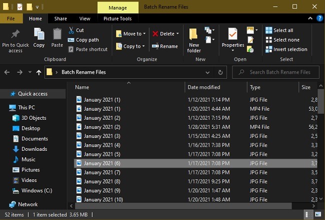 3 façons de renommer des fichiers par lots dans les images de l'Explorateur Windows renommées