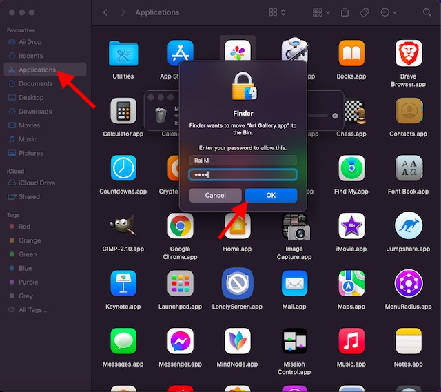 Supprimer des applications sur Mac