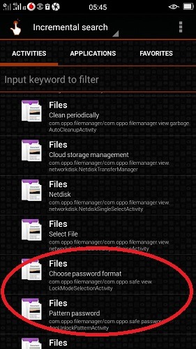 Déverrouiller Android Safe Find File By Pattern 1