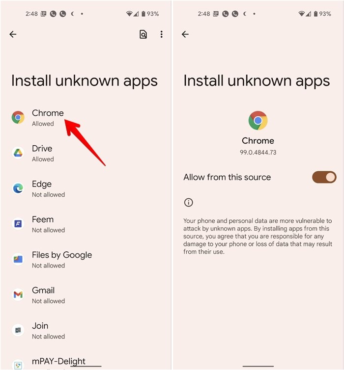 Les services Google Play installent des applications inconnues autorisées