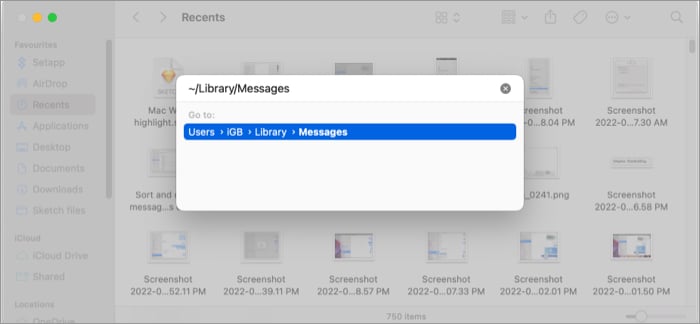 Supprimer tous les messages via Finder 