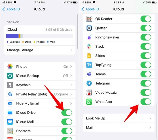 Whatsapp Backup Iphone Icloud Drive Activer