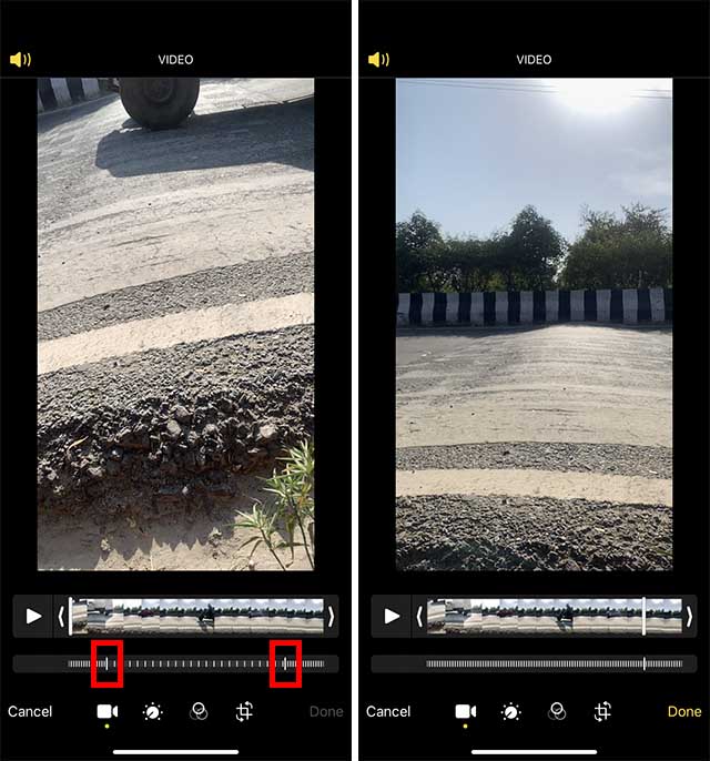 accélérer la vidéo au ralenti iphone photos app