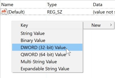 défenseur-permanent-disable-dword