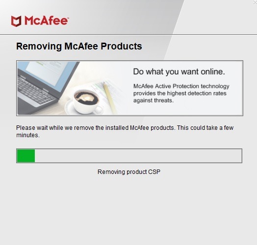 High Memory Fix Suppression des programmes Mcafee