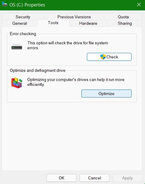 High Memory Fix Optimize Defragment Drive