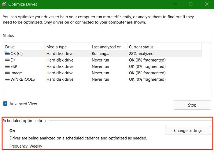 High Memory Fix Optimize Schedule Drive 1