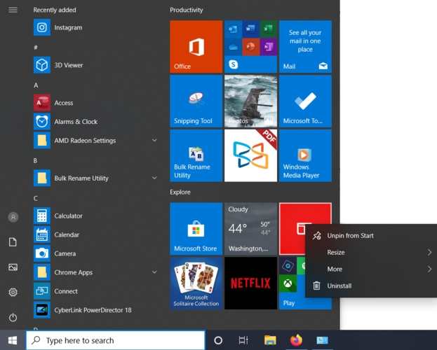 Supprimer la désinstallation de Bloatware Windows depuis le début