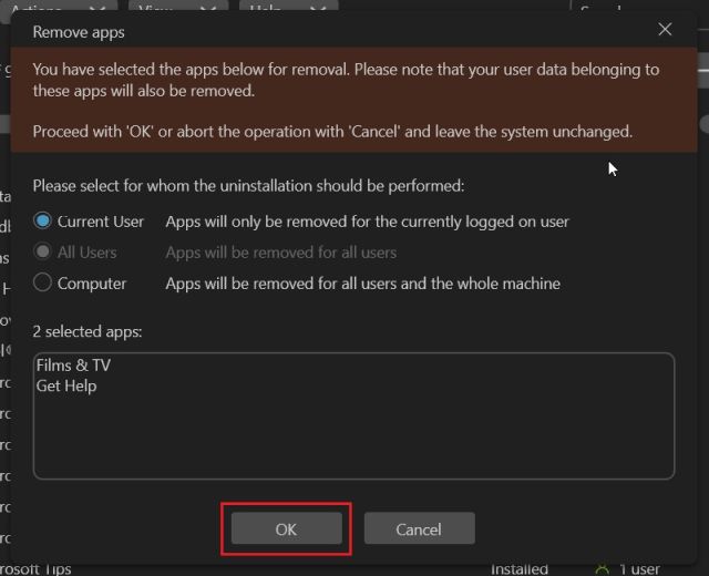 Supprimer les applications système et masquées sur Windows 11 avec O&O AppBuster