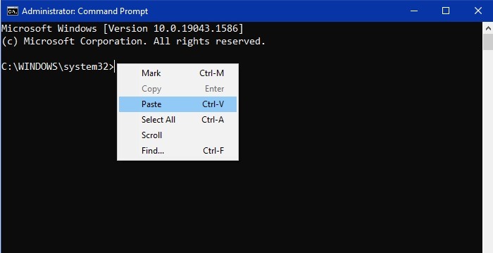 Cmd Copier Coller Windows10 Clic droit Coller Invite de commandes