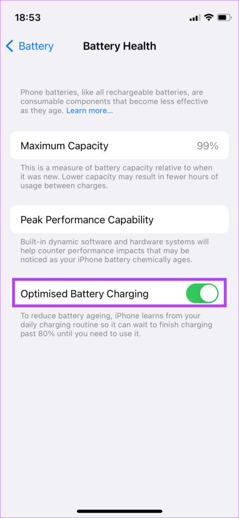 Charge optimisée