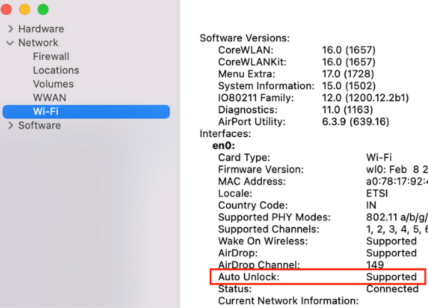 Déverrouiller Mac avec le déverrouillage automatique Apple Watch pris en charge