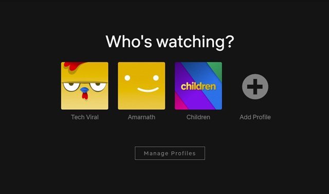 Profil Netflix