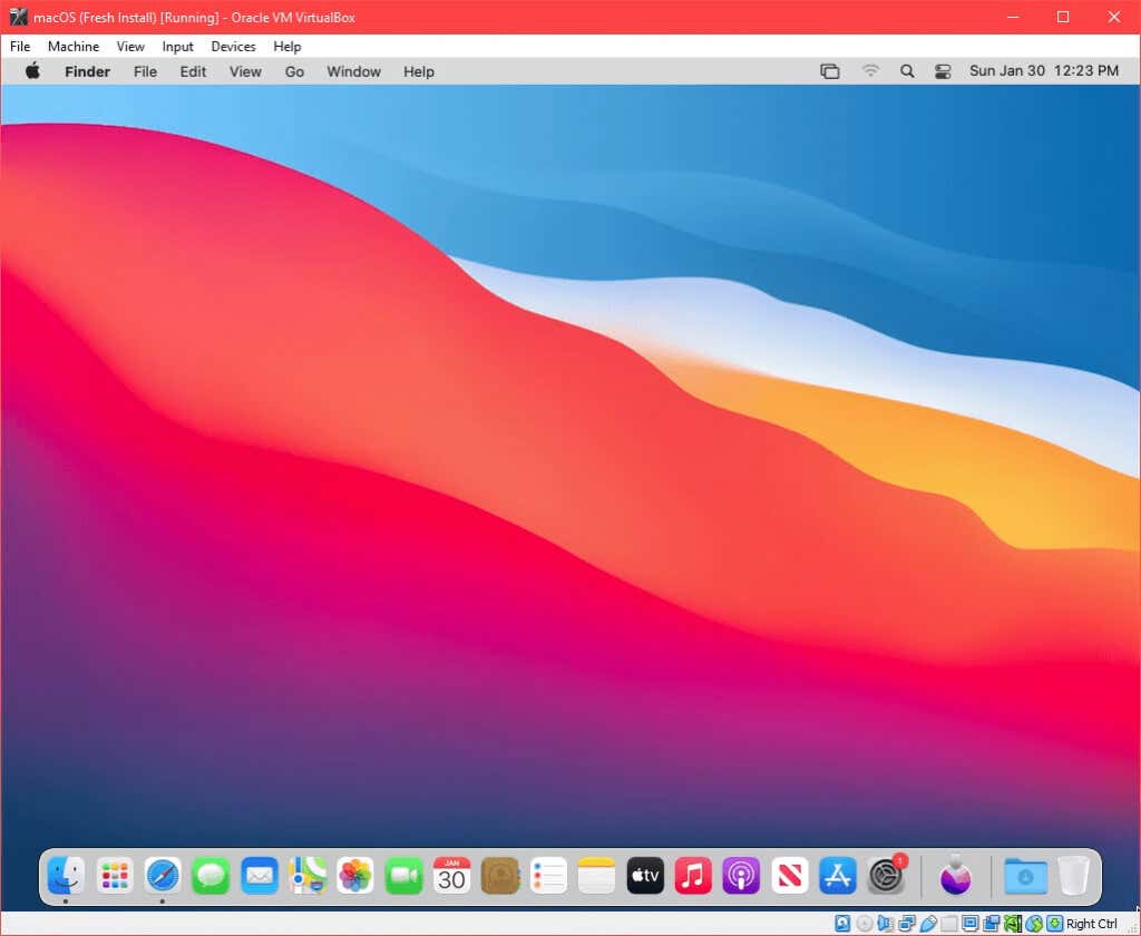 Comment installer macOS Big Sur dans VirtualBox sous Windows