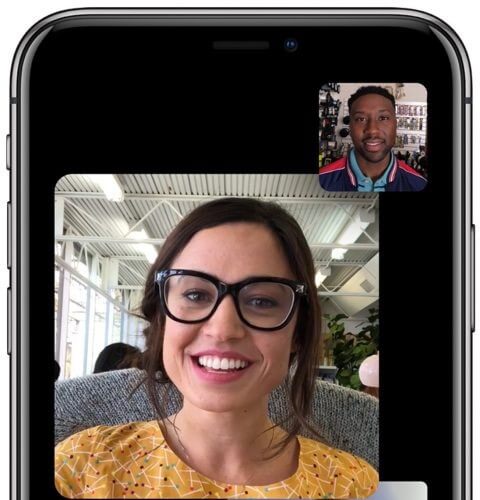 contact visuel facetime en utilisant la réalité augmentée