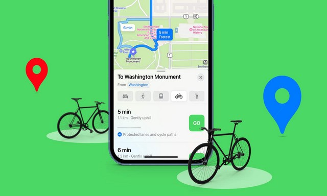 Voici comment obtenir des itinéraires à vélo dans Apple Maps sur iPhone