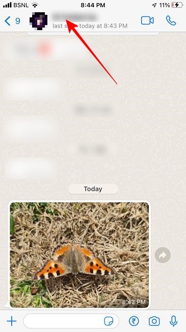 Empêcher Whatsapp d'enregistrer des images Nom du contact Ios