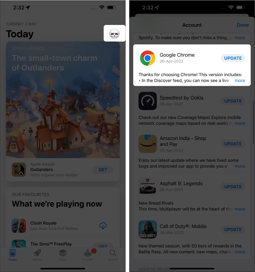 Mettre à jour Chrome sur votre iPhone et iPad