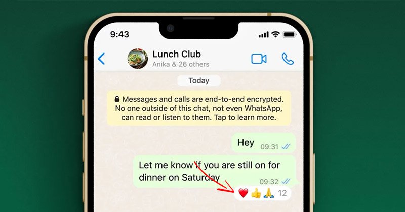 Comment utiliser les réactions aux messages sur WhatsApp