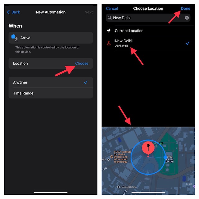 Changer automatiquement le cadran de la montre Apple en fonction de l'emplacement