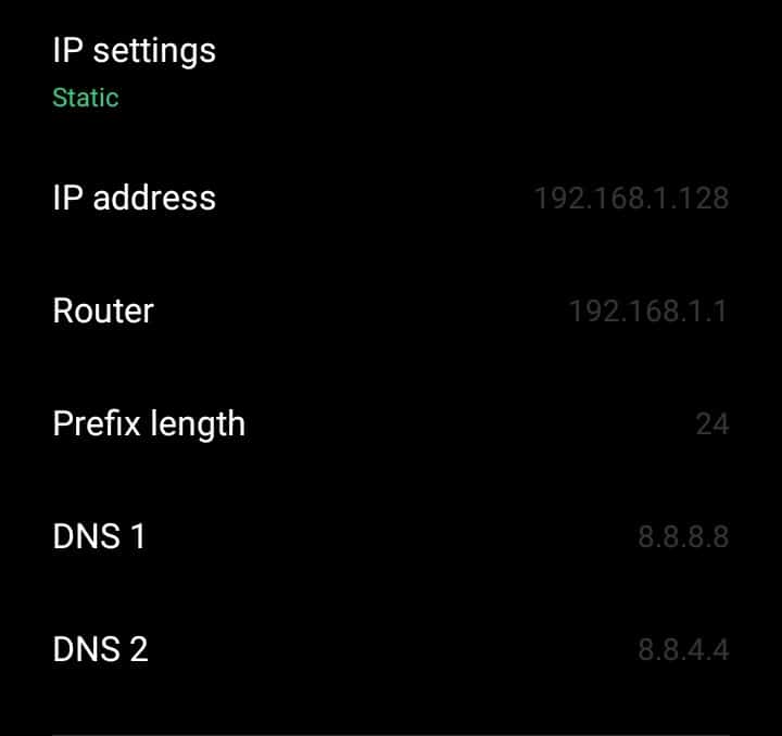 Changer le serveur DNS sur Android en utilisant le Wifi