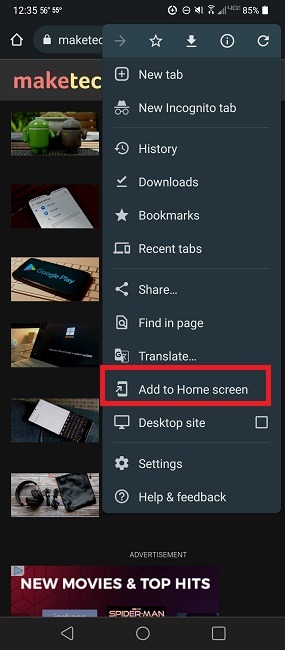Comment ajouter des pages Web et des signets Chrome à l'écran d'accueil sur Android