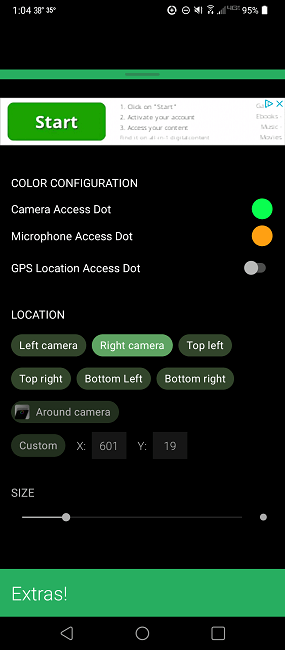 Utilisez les points d'accès pour trouver des applications à l'aide des paramètres en vedette du micro et de l'appareil photo