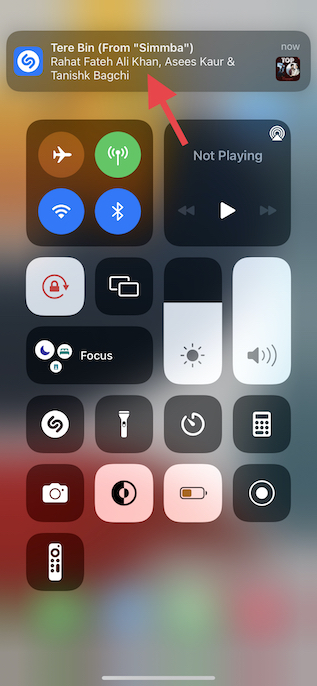 Identifiez les chansons à l'aide de Shazam depuis le centre de contrôle sur iPhone et iPad
