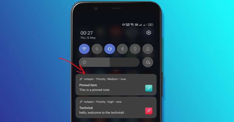 Comment créer et épingler des notes à la barre de notification d'Android