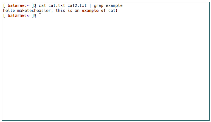 Sed Basics 04 Exemple de tuyau Grep