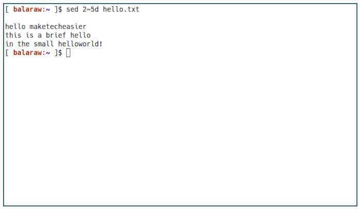 Sed Basics 14 Supprimer des lignes