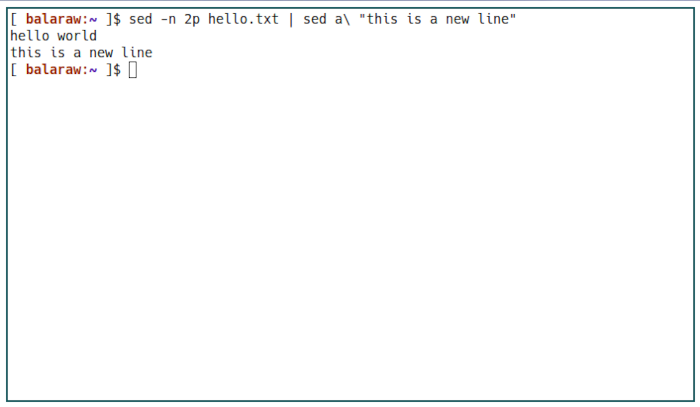 Sed Basics 15 Ajouter des lignes