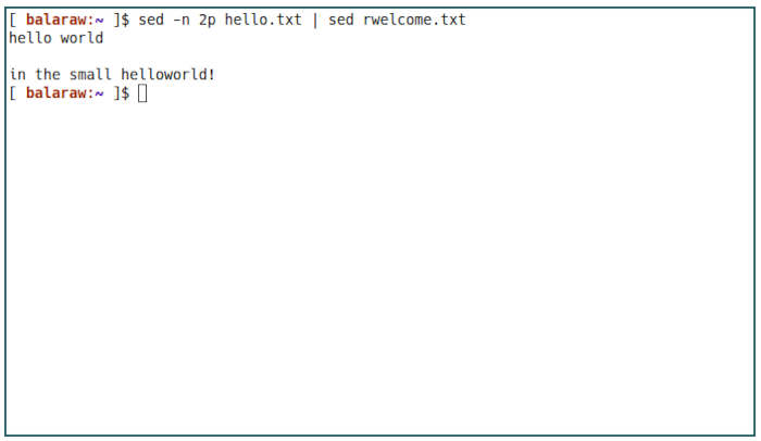 Sed Basics 16 Ajouter un fichier à la ligne