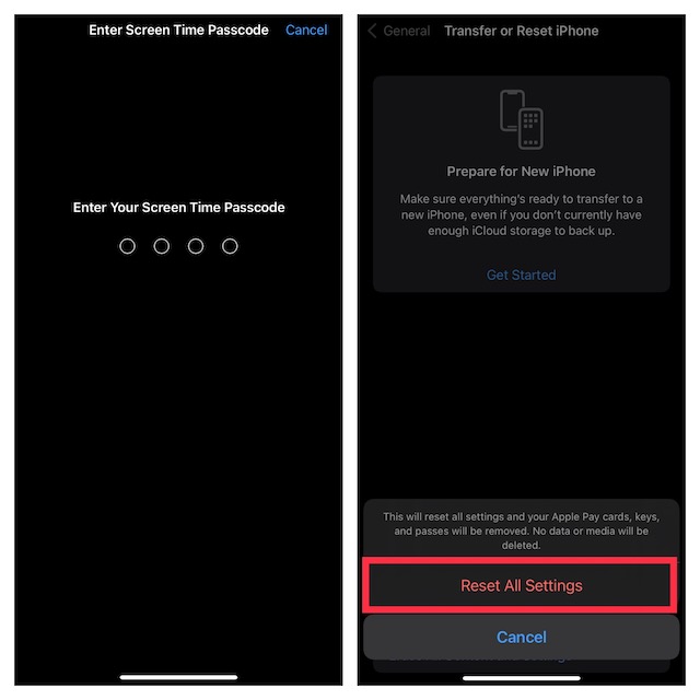 entrez le code d'accès à l'écran sur iOS et iPadOS