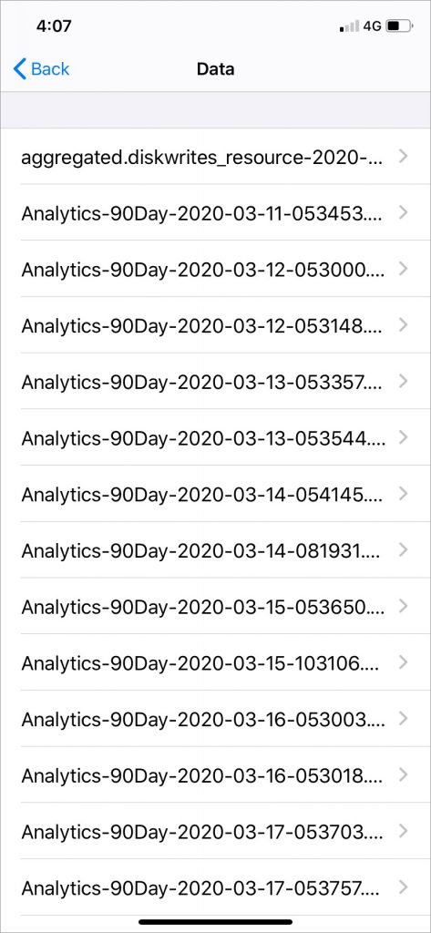 Supprimer les données d'analyse sur l'iPhone