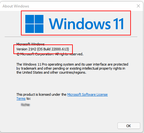 Version Windows Winver 2