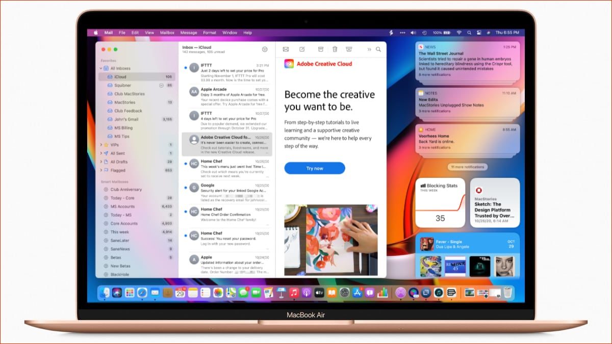 Comment se déconnecter de Mail sur Mac