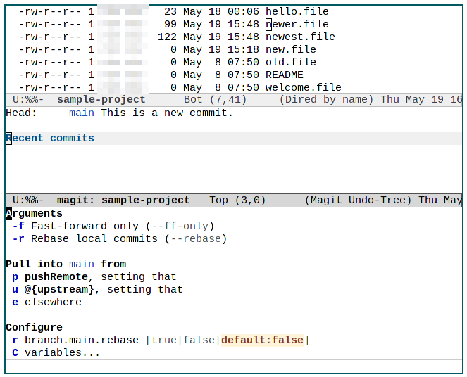 Fonction d'extraction Emacs Magit 22